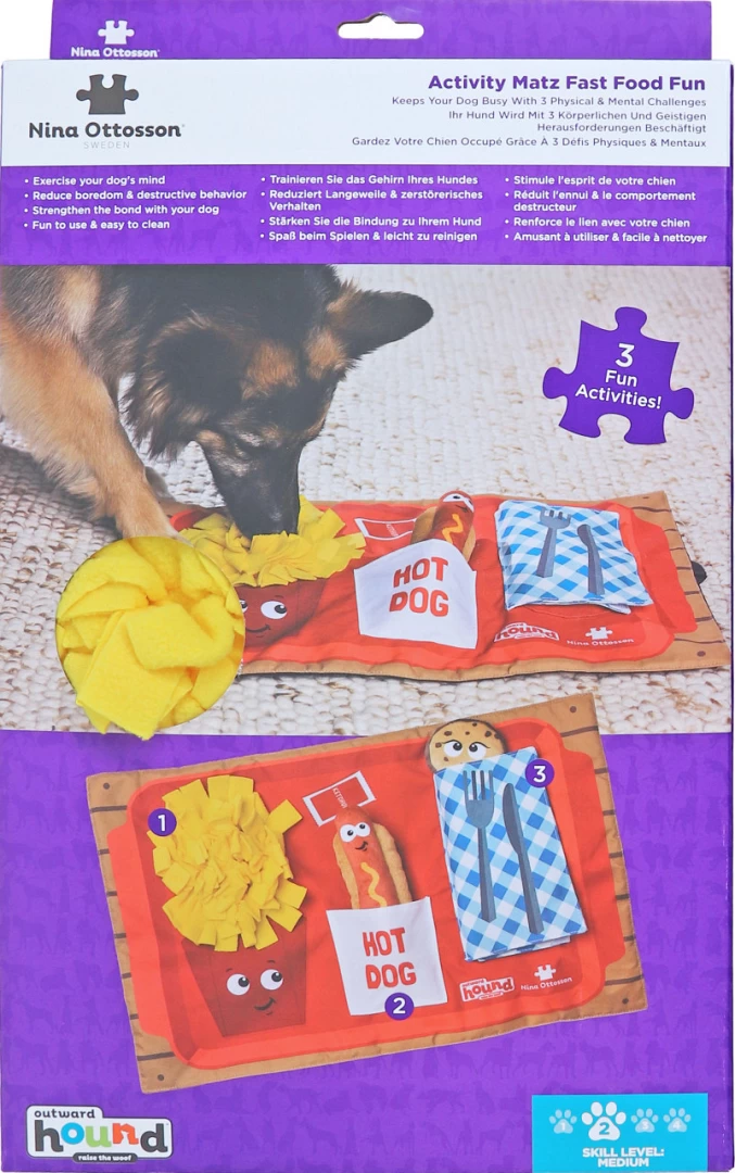 Nina Ottosson Snuffelmat Activity Matz Fast Food Fun - Afbeelding 2