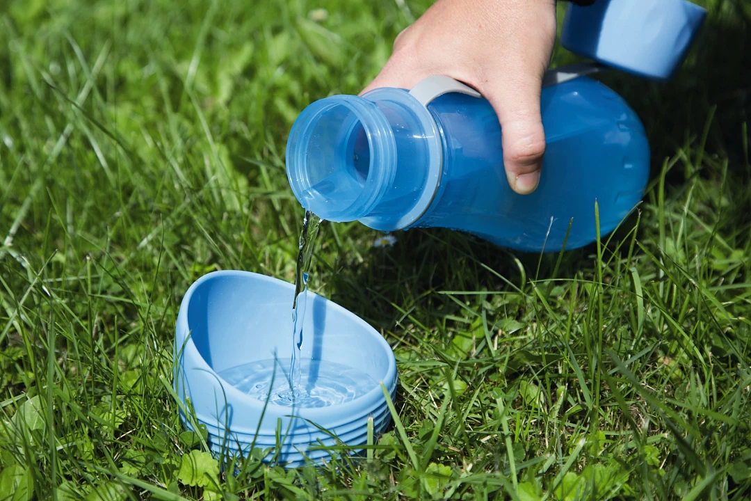 Beeztees Draagbare Drinkset Aventura Blauw 850 Ml - Image 4