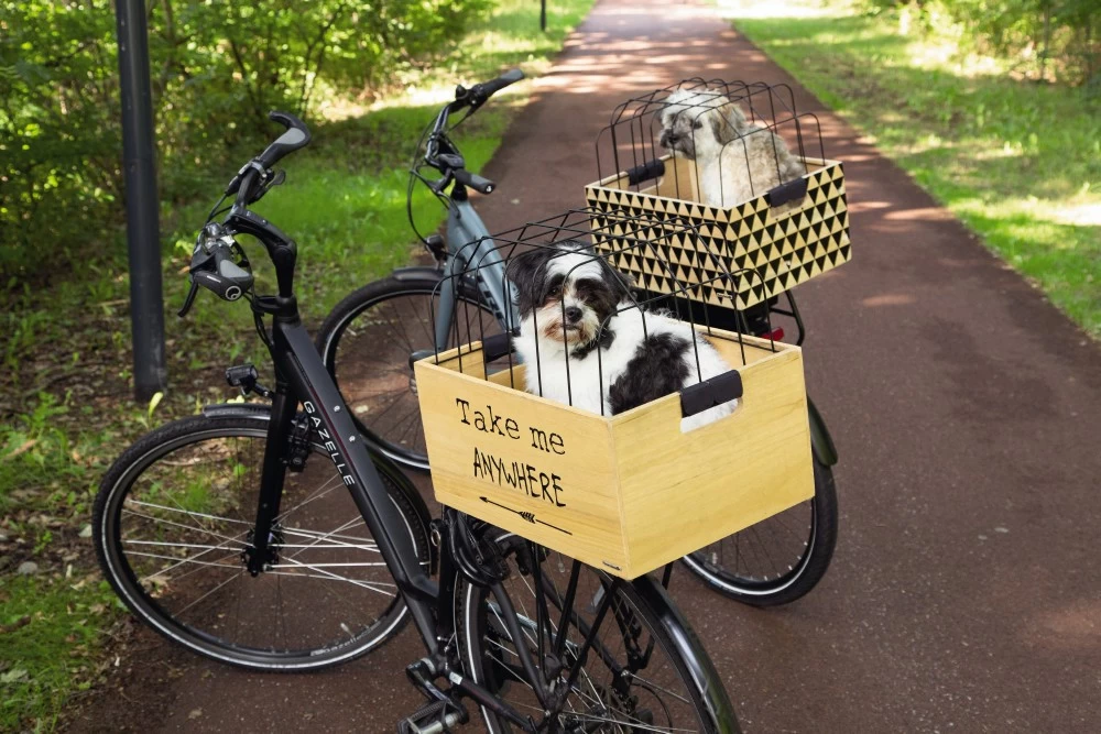 Beeztees Houten Fietsmand Journey Met Kap - Image 2