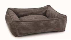 Designed By Lotte Hondenmand Ribbed Bruin