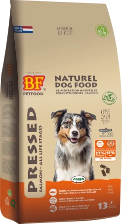 BF Petfood Hondenvoer Geperst Zalm Graanvrij 13,5 Kg