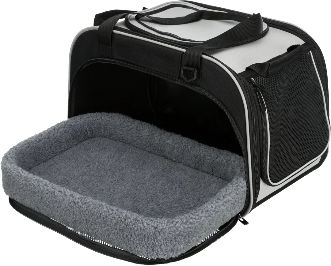 TRIXIE Woon- En Transporttas Hond Valery Zwart/Grijs - Image 4