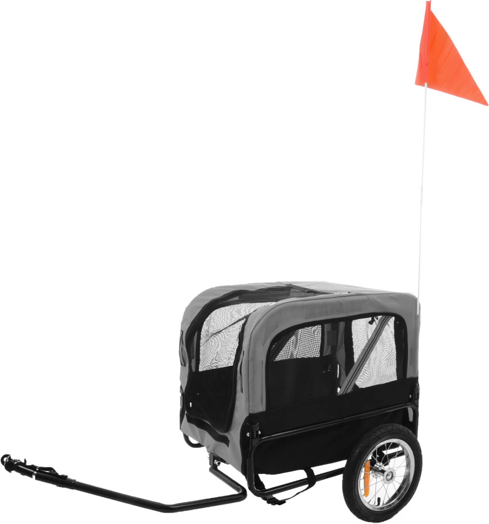 Flamingo Hondenfietskar Doggy Liner Romero Grijs/zwart - Afbeelding 2