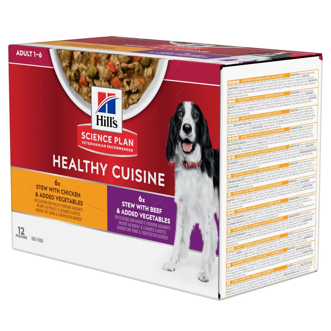 Hill's Science Plan Hondenvoer Adult Healthy Cuisine 12 X 90 Gr