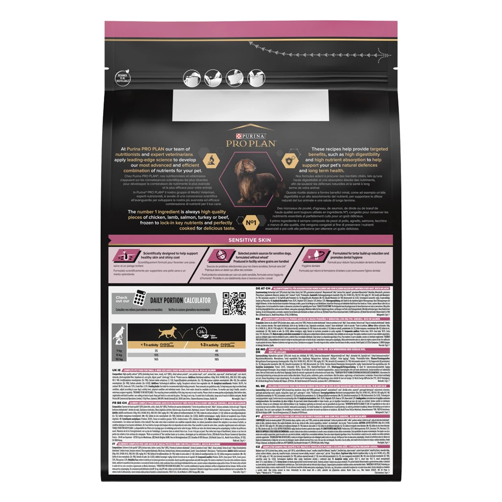 Pro Plan Hondenvoer Small & Mini Adult Sensitive Skin 3 Kg - Image 2