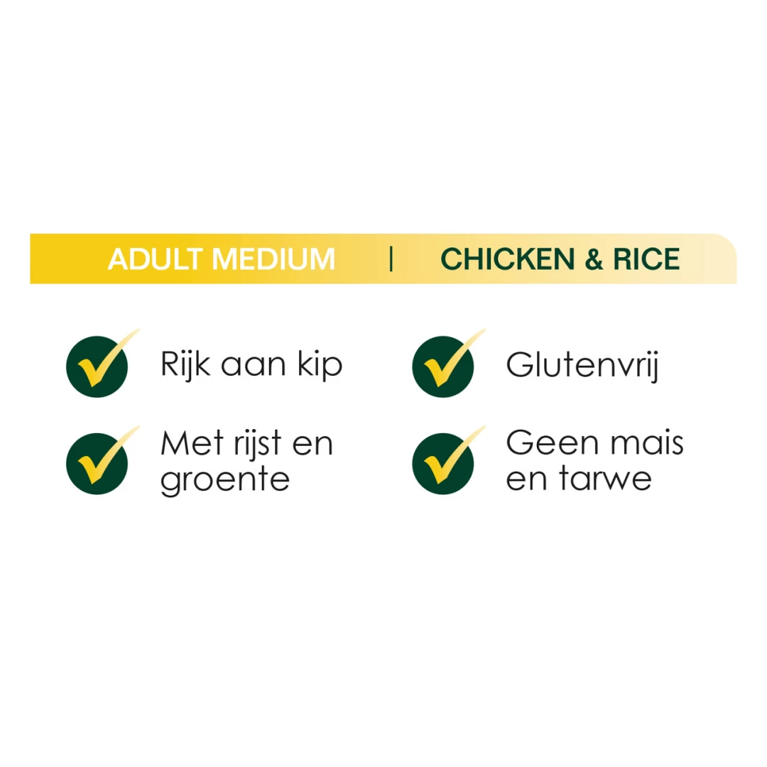 Premium Care Original Adult Medium Chicken & Rice 12 Kg - Image 2