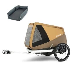 Croozer Hondenfietskar Dog Enna Geel + Gratis Kussen