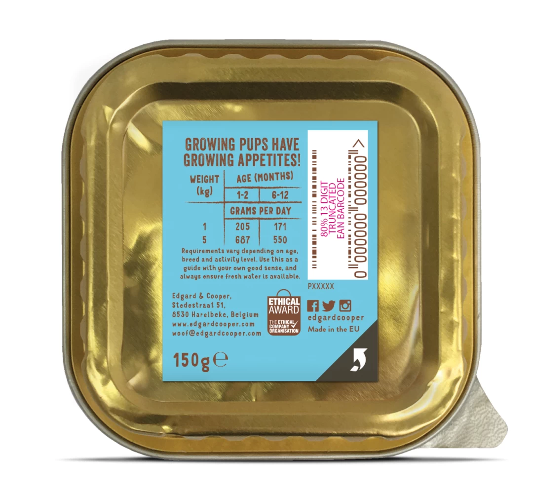 Edgard & Cooper Hondenvoer Puppy Biokip En -vis 100 Gr - Image 2
