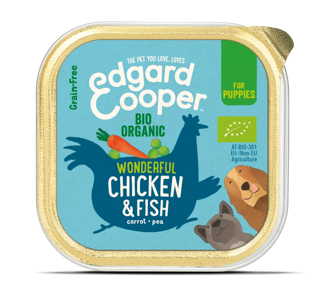 Edgard & Cooper Hondenvoer Puppy Biokip En -vis 100 Gr