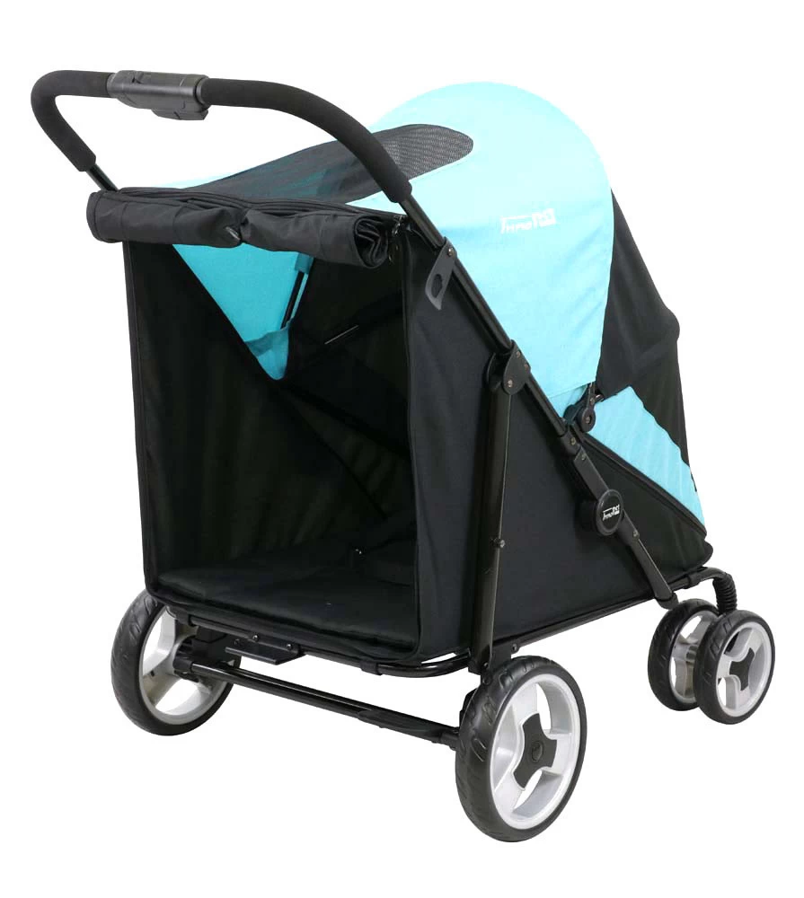 Innopet Hondenbuggy Mamut Met Regenhoes Ocean/Black - Afbeelding 4