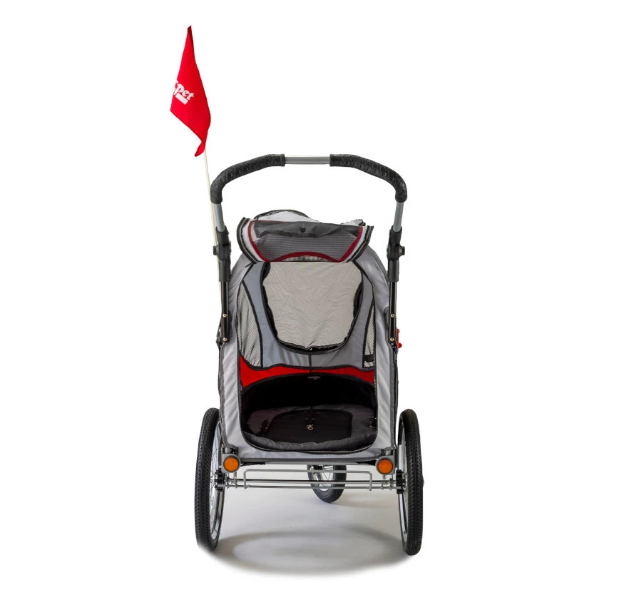 Innopet Sporty Dog Trailer Deluxe Red/white - Image 3