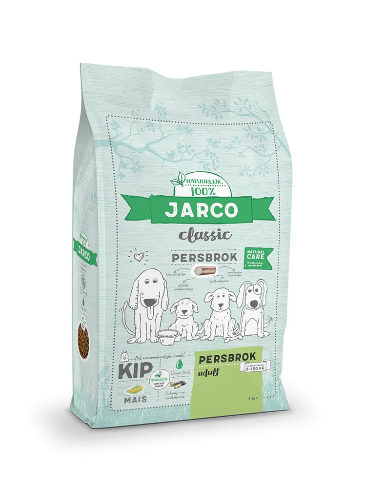 Jarco Hondenvoer Classic Persbrok Adult Kip 15 Kg