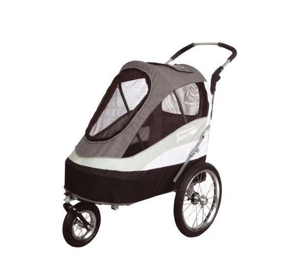 Innopet Sporty Dog Trailer Deluxe Zwart/grijs