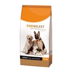 Caniselect Hondenvoer Adult Kip & Rijst 15 Kg